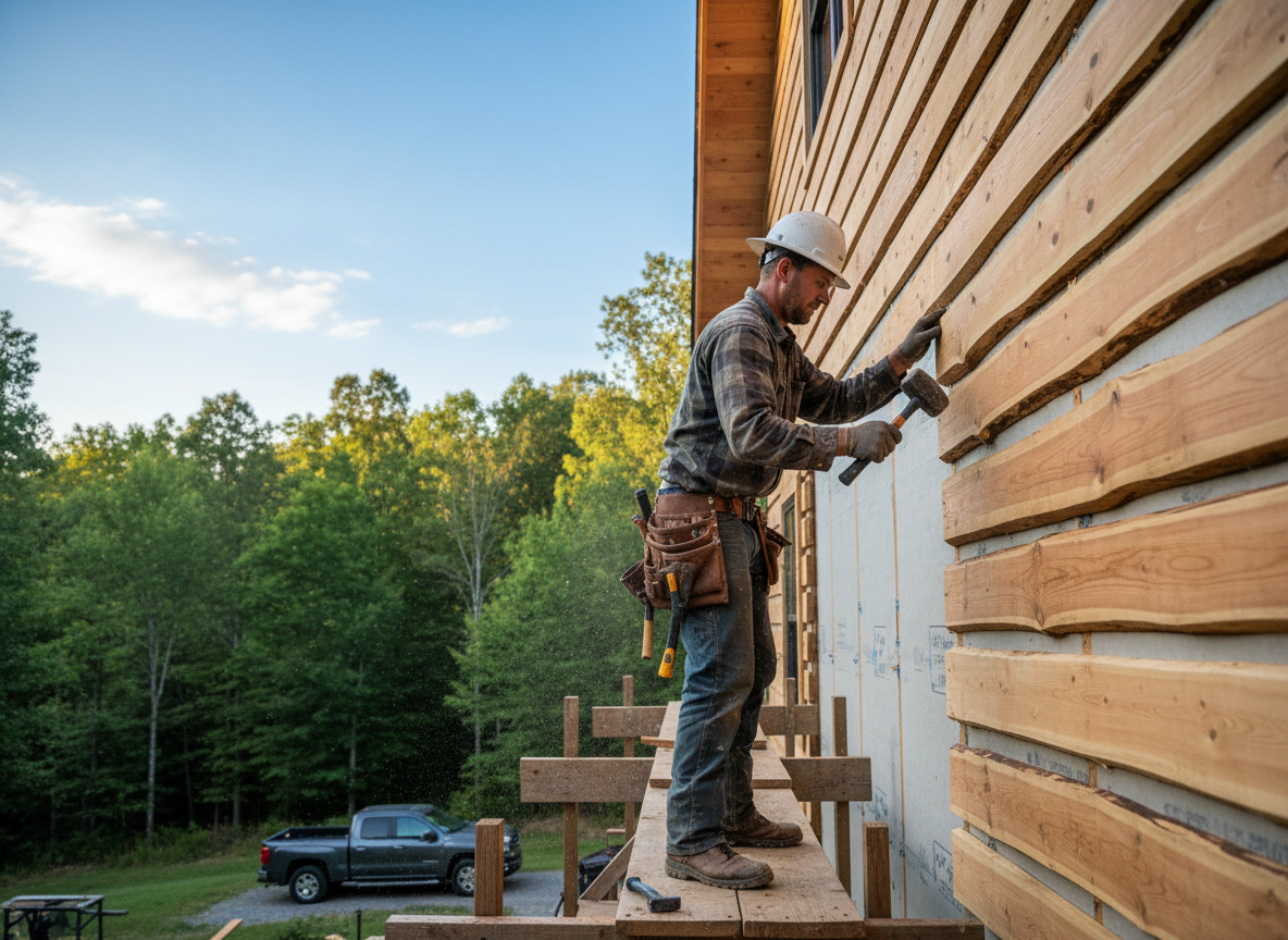 log cabin siding in Anderson Township