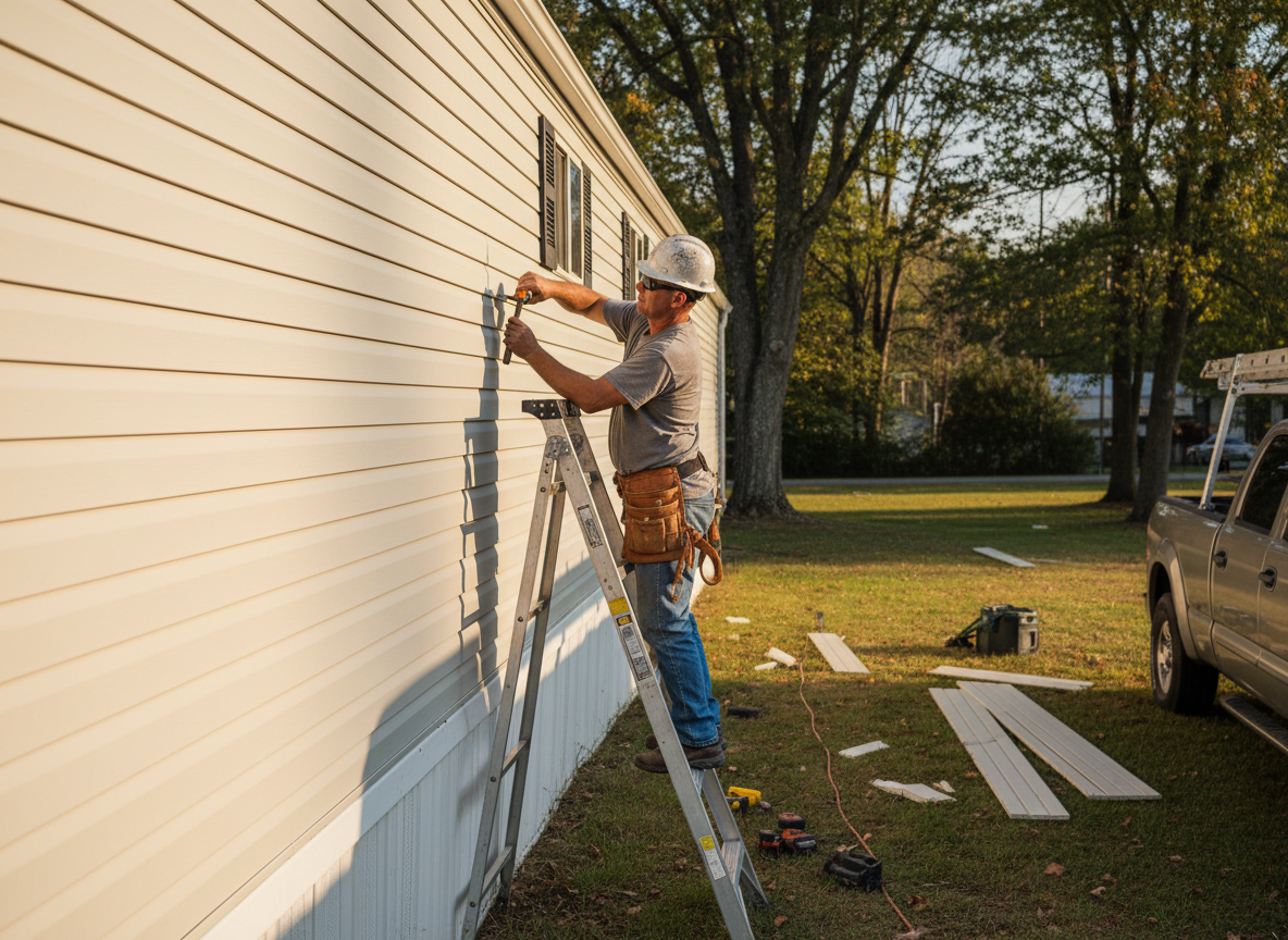 mobile home siding in Anderson Township
