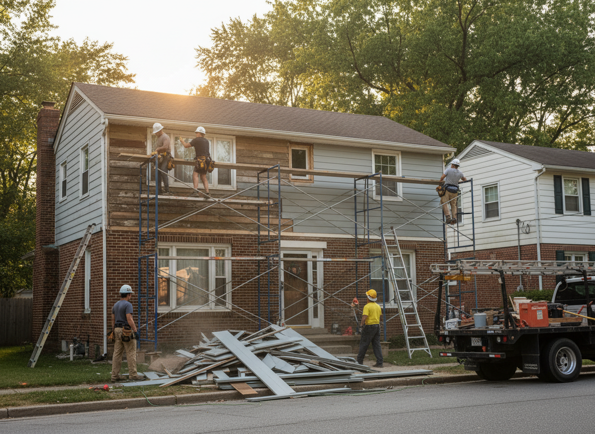 siding replacement contractors in Anderson Township
